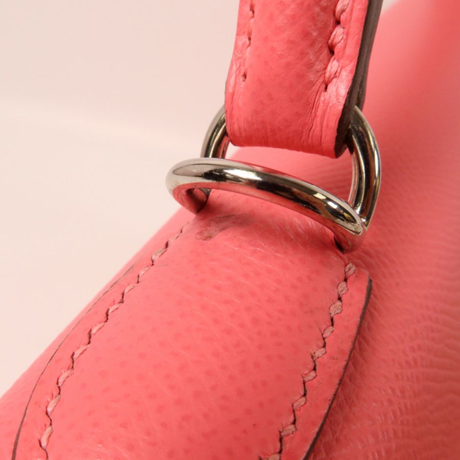 HERMES Epsom皮革Kelly 28手挽肩背兩用袋Rose Azalee-15