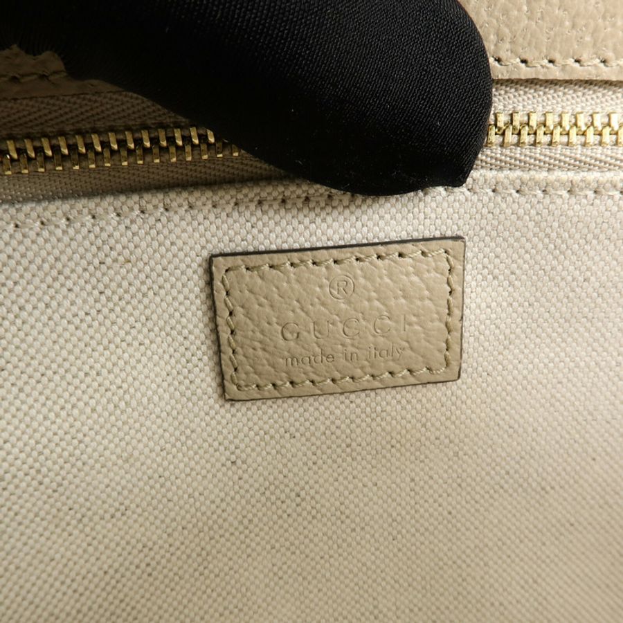 GUCCI 塗層帆布Horsebit 1955 Medium肩背袋-6