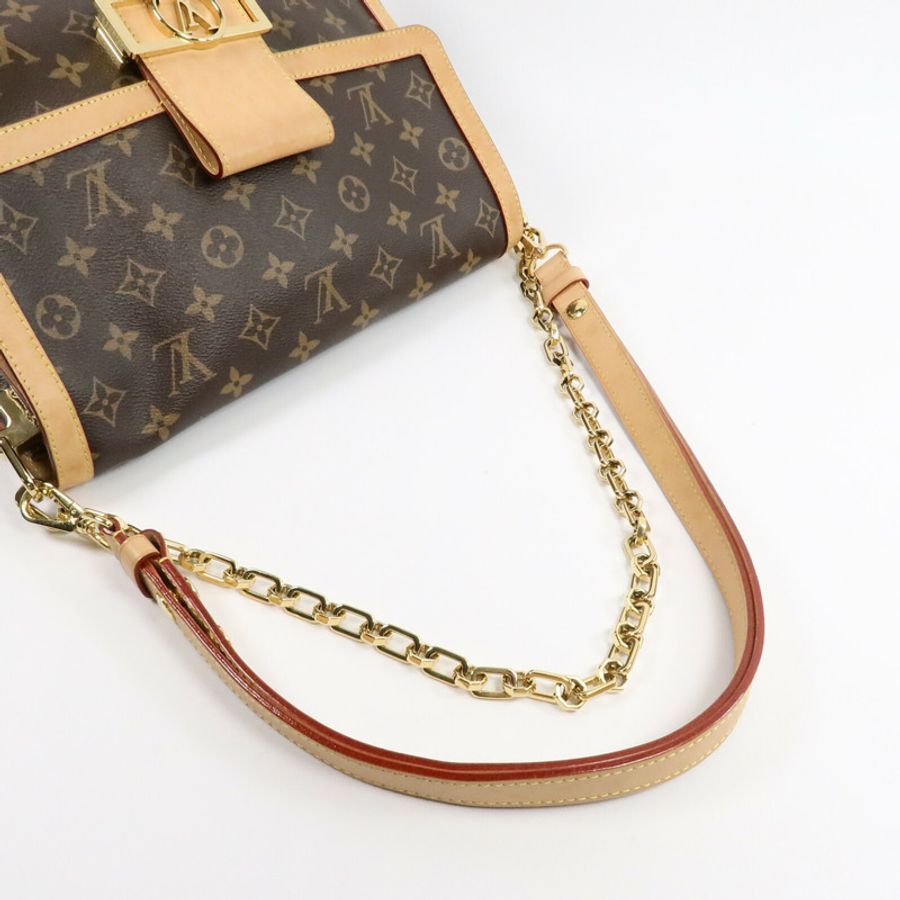 LOUIS VUITTON Monogram Dauphine Soft GM手挽肩背兩用袋-7