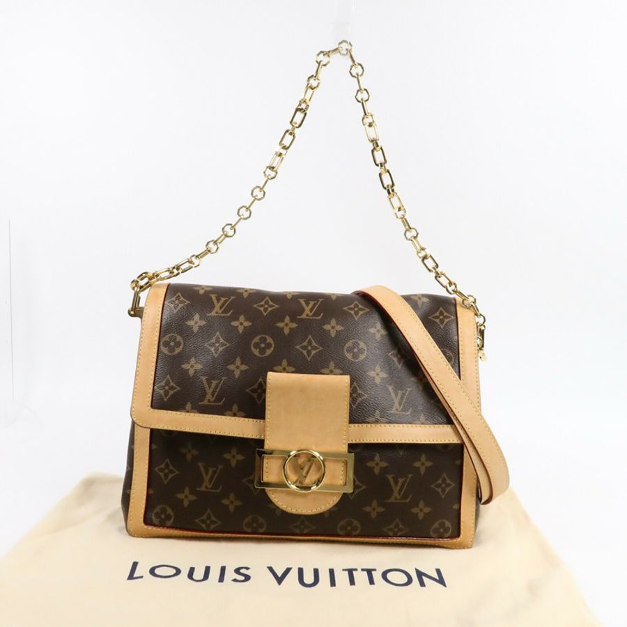 LOUIS VUITTON Monogram Dauphine Soft GM手挽肩背兩用袋-8