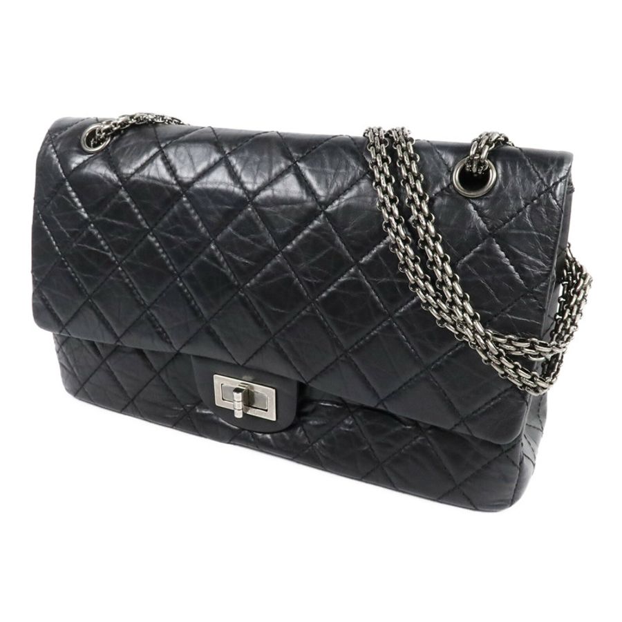 CHANEL 牛皮皮革Chanel 2.55 Large鏈帶肩背袋-2