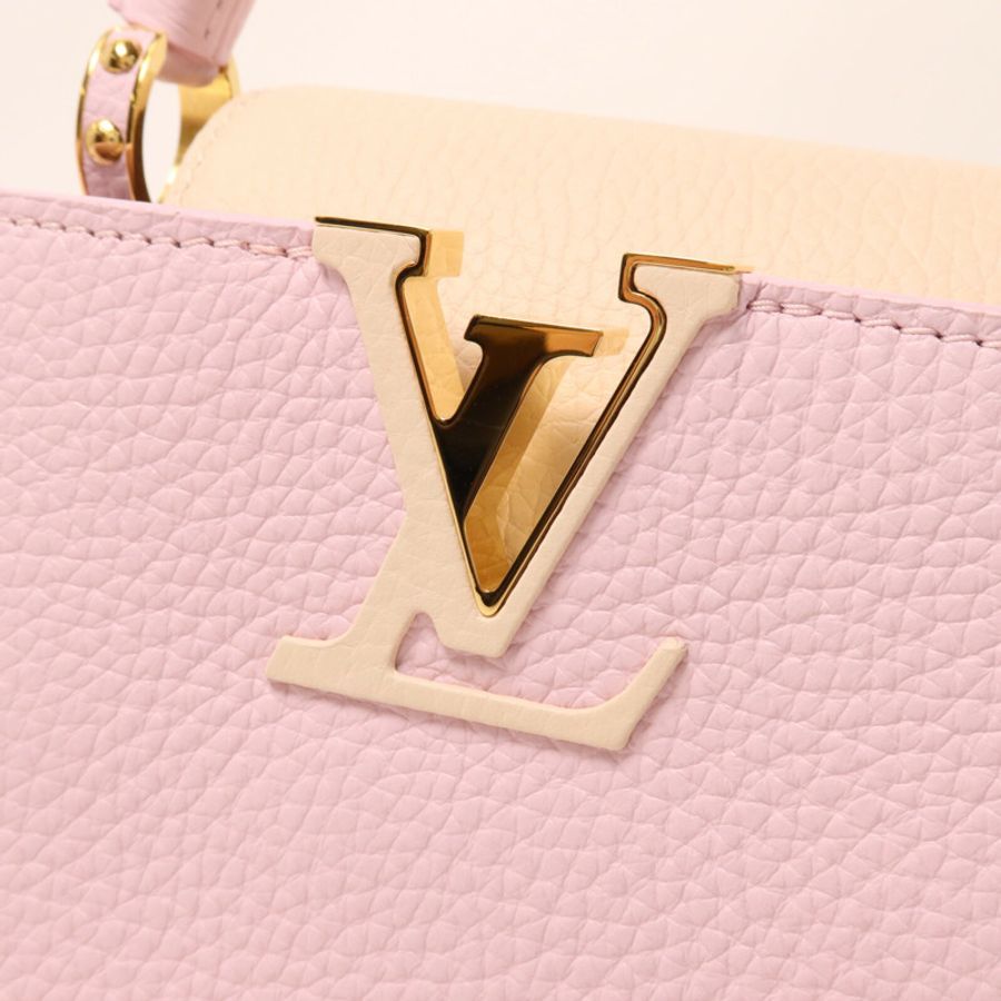 LOUIS VUITTON 牛皮皮革Capucines Mini鏈帶手挽肩背兩用袋-8