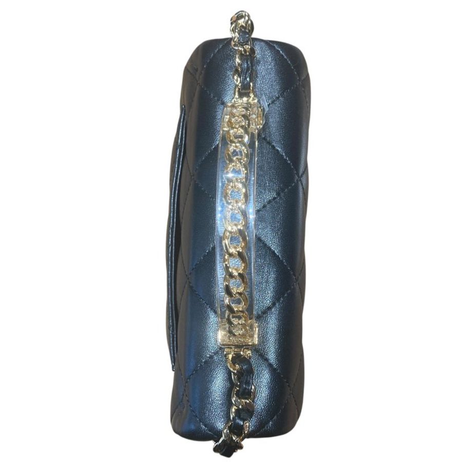 CHANEL 香奈兒 FLAPBAG 黑色 皮革 金釦-10
