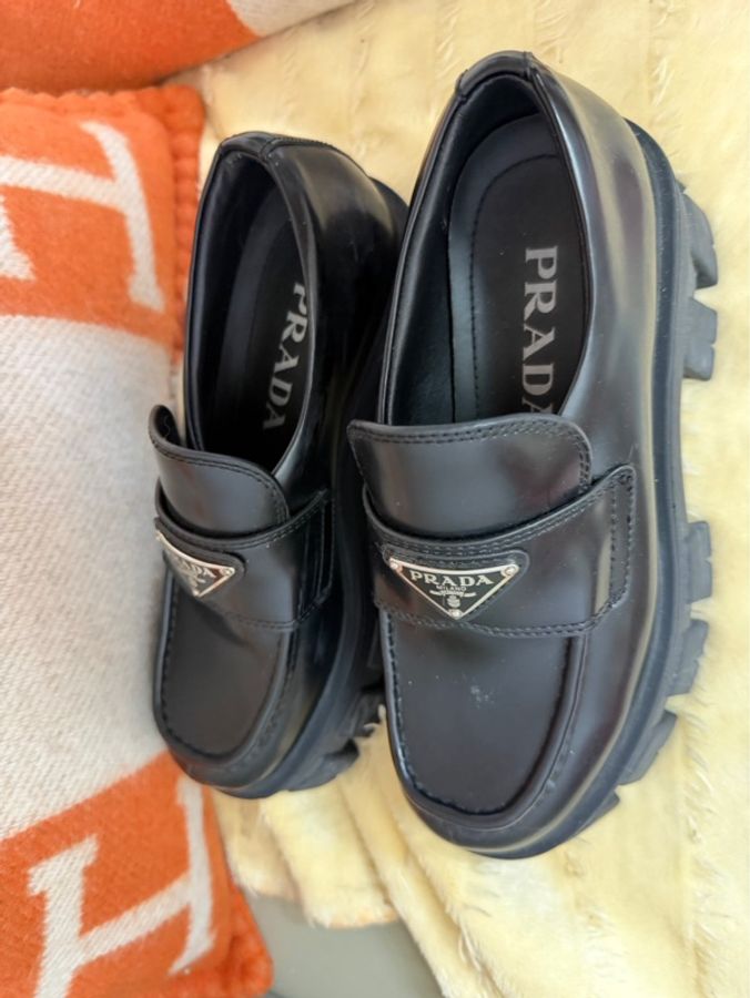 Prada厚底福樂鞋-0