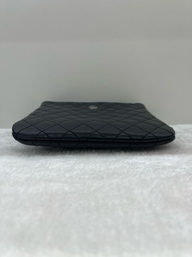 Chanel 香奈兒黑銀牛皮斜挎 小方包 19開 尺寸18*16-8