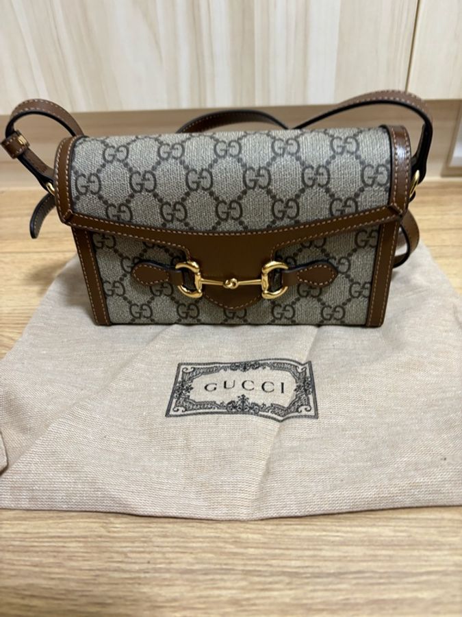 Gucci Horsebit 1955 mini bag馬銜扣全配-0