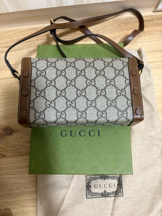 Gucci Horsebit 1955 mini bag馬銜扣全配-1