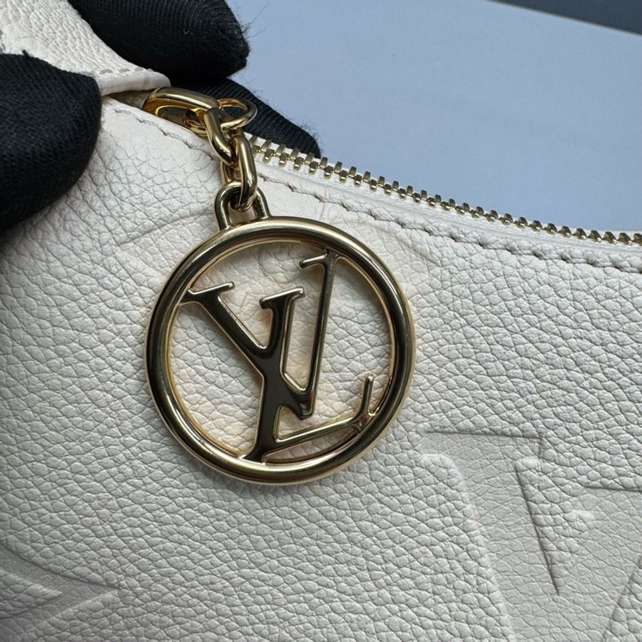 LV 路易威登 白色牛皮壓紋mini moon 99新 晶片款-6