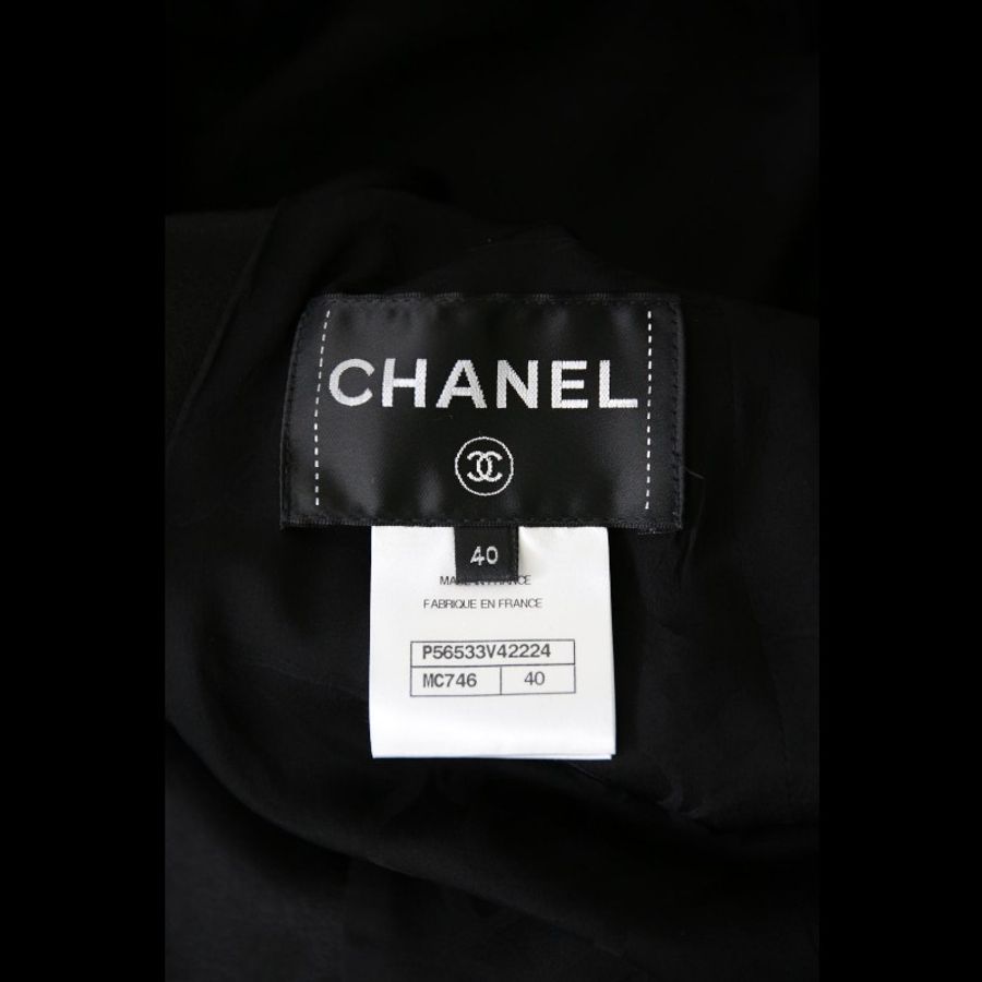 Chanel 17年数据中心电流机器人系列黑色四口袋双面可穿上衣外套-7