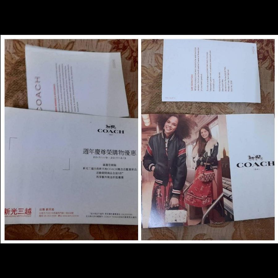 Coach 正版絕版 淺灰棕帶微紫粉 全真皮洞洞包身 大容量包 有使用痕跡 手提 肩背 斜背包 請看商品敘述-15