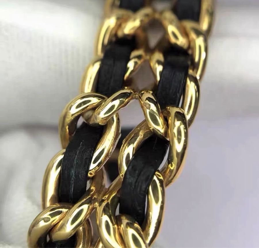 【97新 ✨ 全網最低價!】 Chanel Premiere系列 黑金 小方糖 手錶 L碼(下單前先詢問庫存❗️❗️)-4