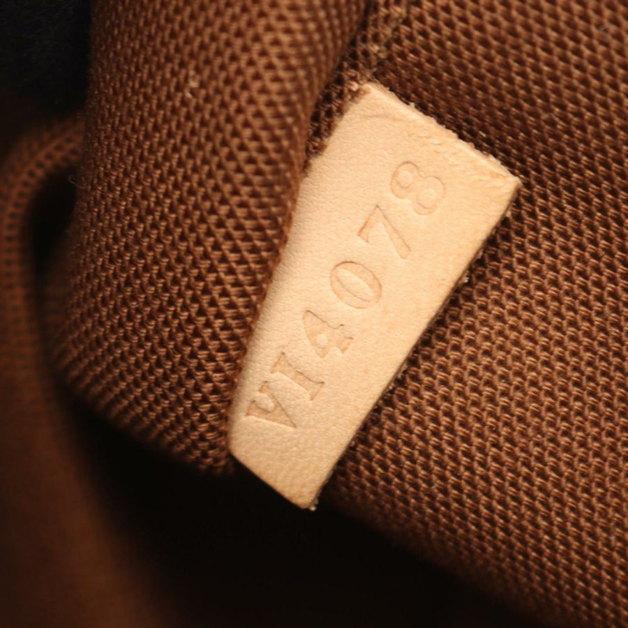 路易威登 Tivoli PM Monogram 手提包 M40143 PVC塗層帆布皮革棕色二手女士-4