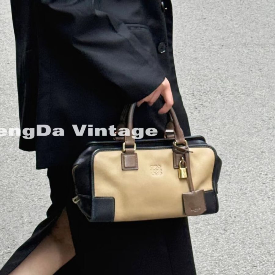 Loewe羅意威 Amazona亞馬遜波士頓手提吐司包小號 98新✨️-0