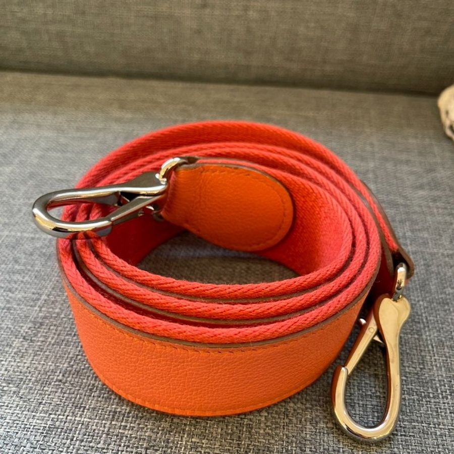 HERMES 珊瑚粉 Berline 銀釦Togo皮-7