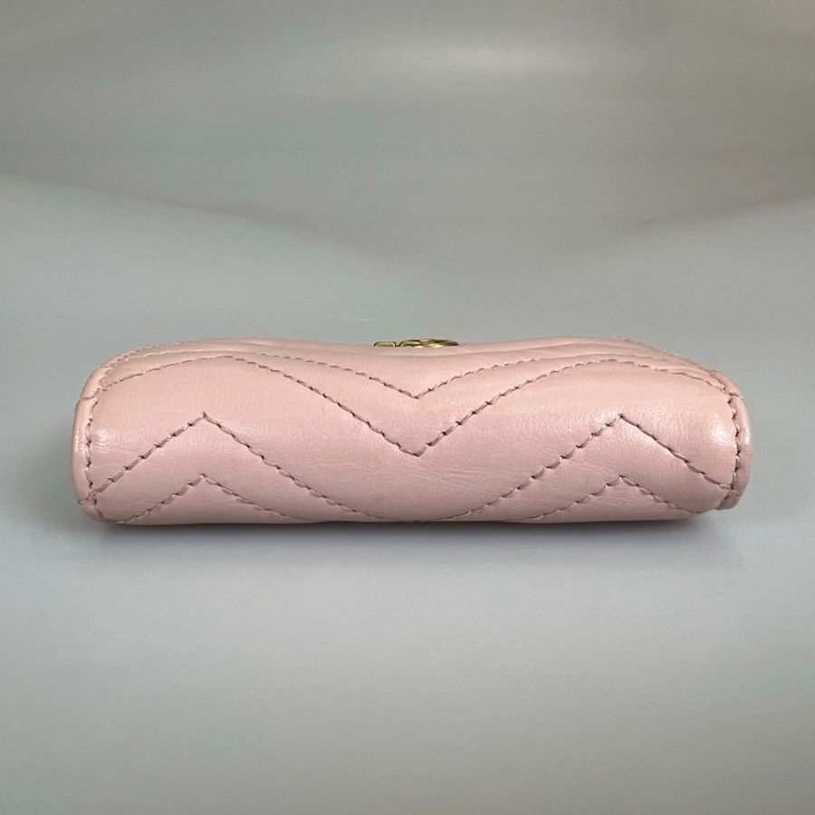 GUCCI 466492 粉馬夢短夾-5