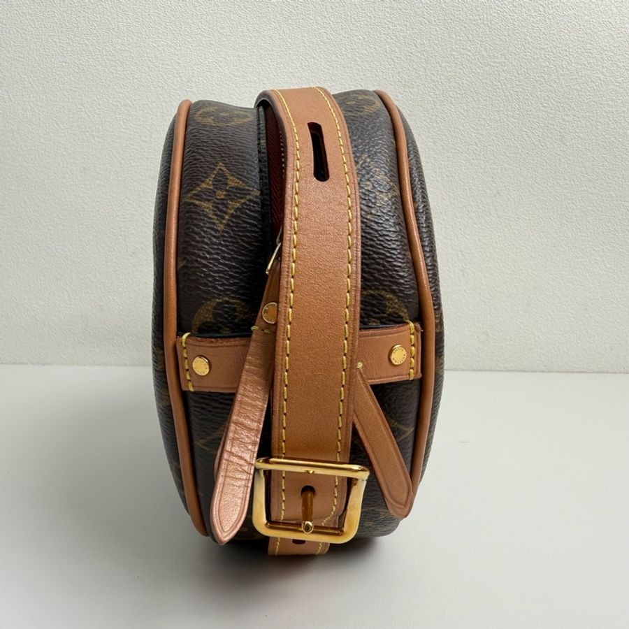 LV路易威登/Louis Vuitton BOITE CHAPEAU 棕色塗層帆布 老花圓餅包斜挎包 可調節肩帶 2019年-3