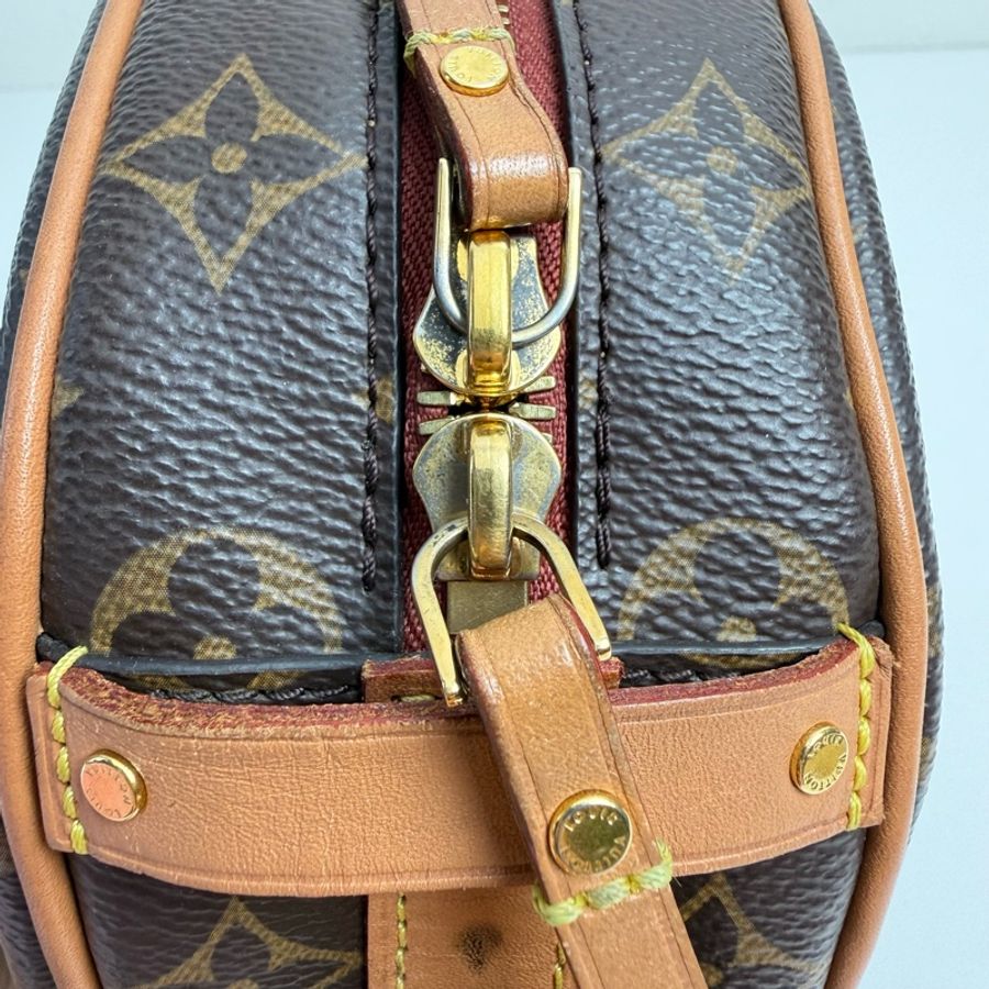 LV路易威登/Louis Vuitton BOITE CHAPEAU 棕色塗層帆布 老花圓餅包斜挎包 可調節肩帶 2019年-6