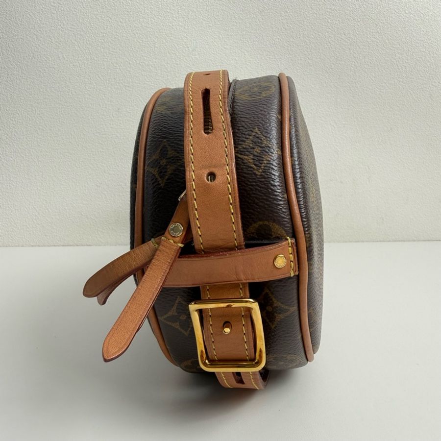 LV路易威登/Louis Vuitton BOITE CHAPEAU 棕色塗層帆布 老花圓餅包斜挎包 可調節肩帶 2020年-1