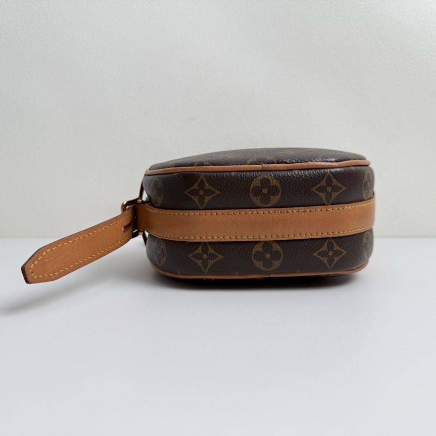 LV路易威登/Louis Vuitton BOITE CHAPEAU 棕色塗層帆布 老花圓餅包斜挎包 可調節肩帶 2020年-4