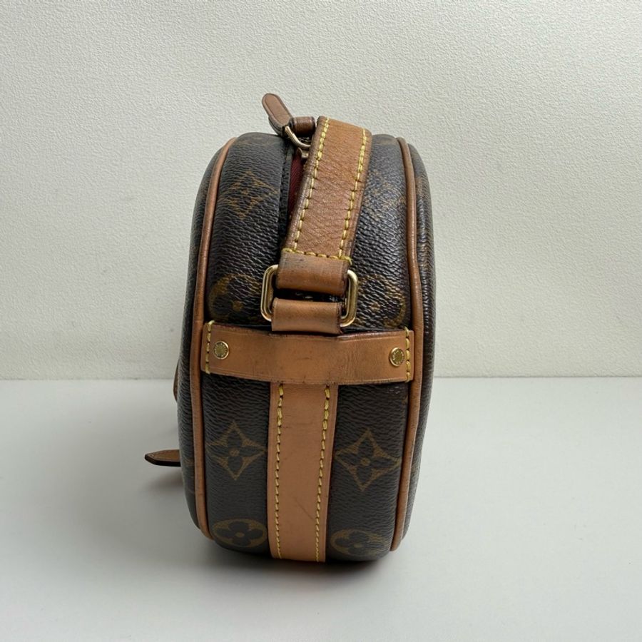 LV路易威登/Louis Vuitton BOITE CHAPEAU 棕色塗層帆布 老花圓餅包斜挎包 可調節肩帶 芯片款-3
