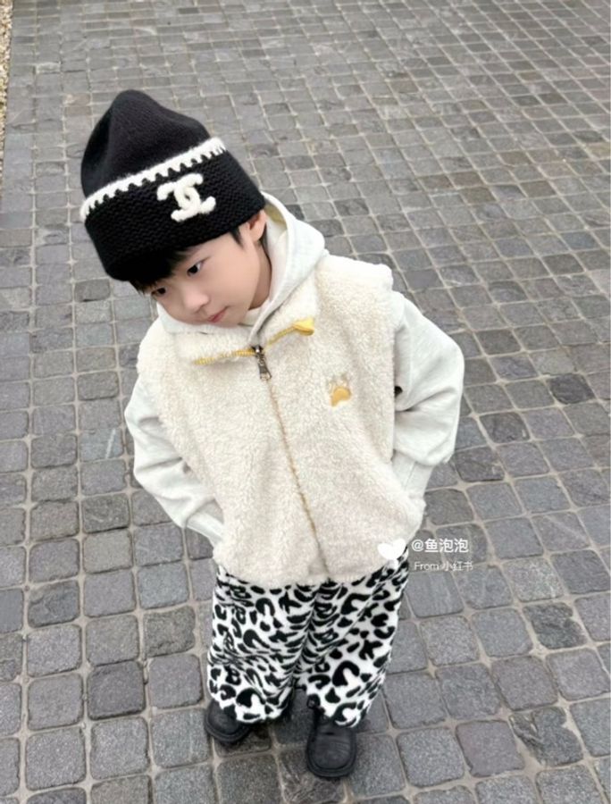 全新✨Chanel✨2026年秋冬新款 AA9203 黑白羊絨冷帽針織帽毛線帽-0