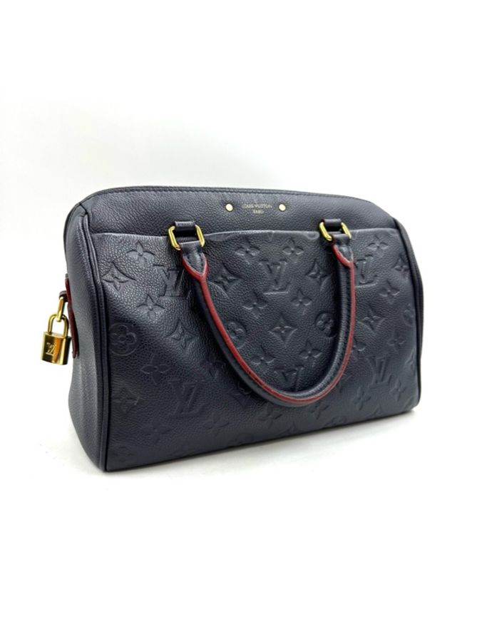 LV 路易威登 speedy25肩帶款波士頓枕頭包-1