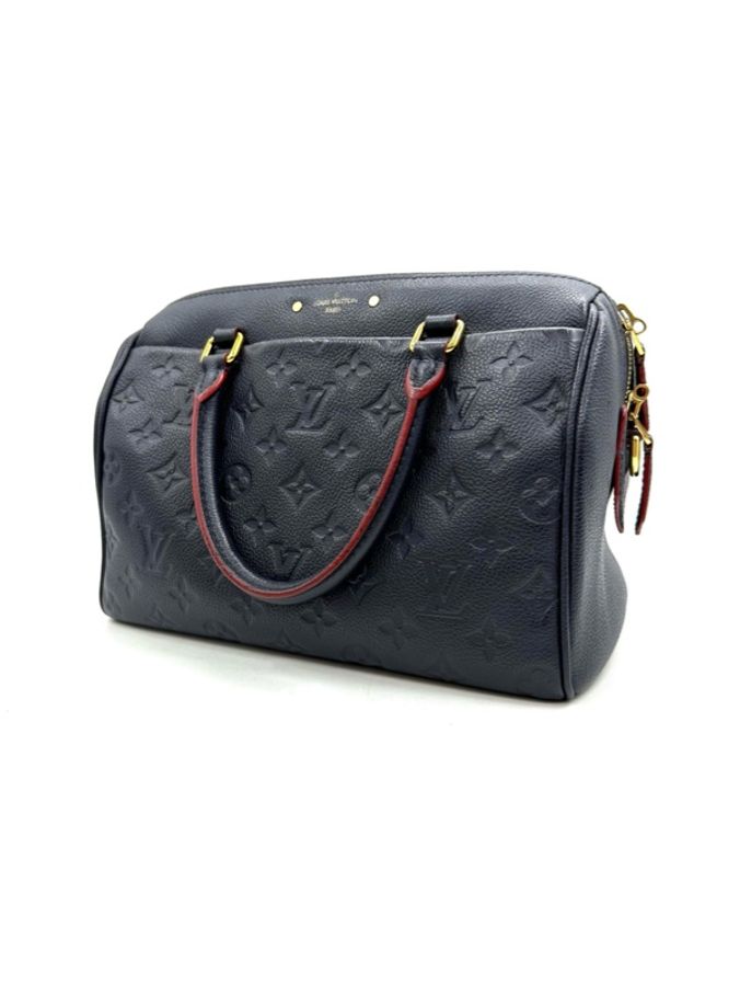 LV 路易威登 speedy25肩帶款波士頓枕頭包-2