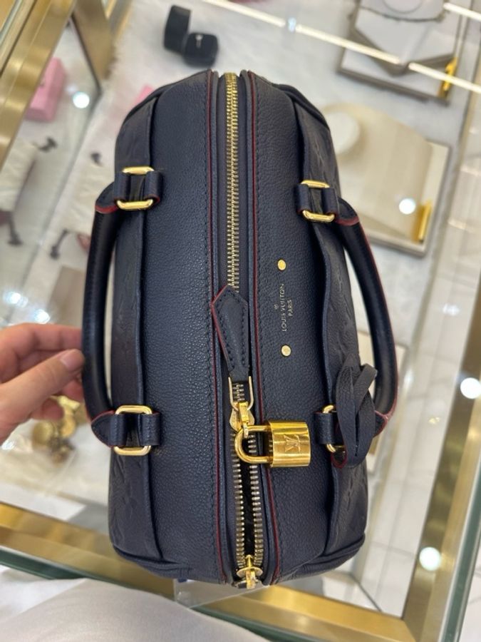 LV 路易威登 speedy25肩帶款波士頓枕頭包-12