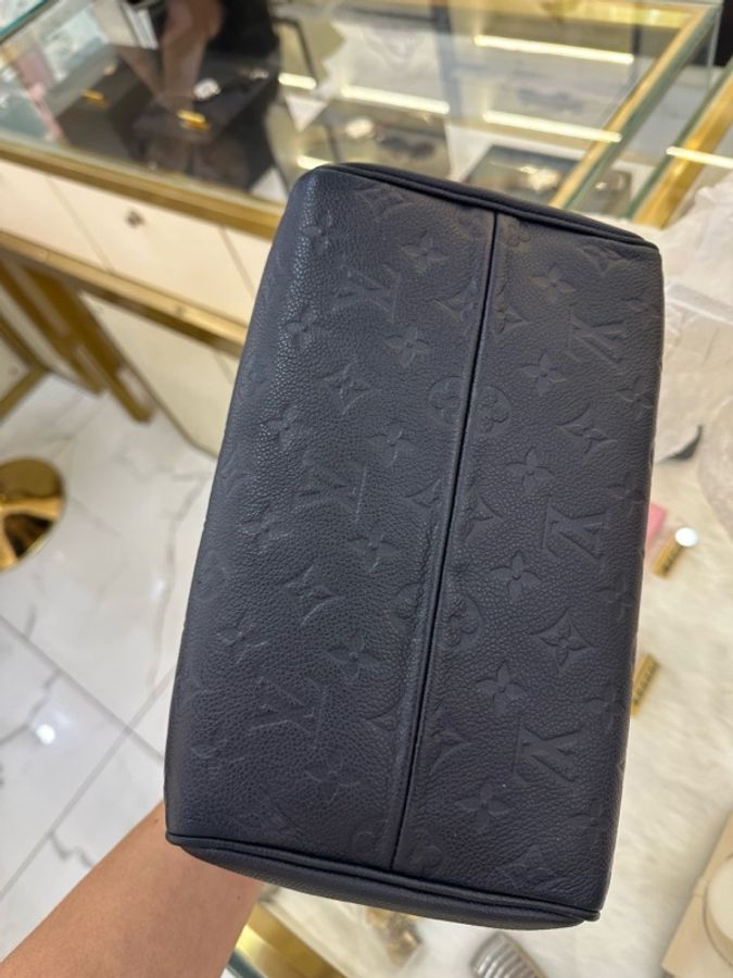 LV 路易威登 speedy25肩帶款波士頓枕頭包-13
