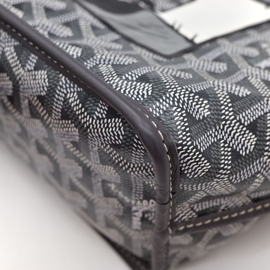 Goyard Anjou Mini Bag 托特包 灰 彩繪款 mini tote 托特包 手提包-17
