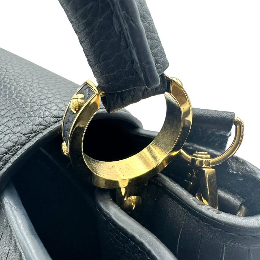 【美收精品】Louis Vuitton 黑色 Capucines BB 手袋 C-829【隔月月中將轉賣至日本 上架期限30天】-12