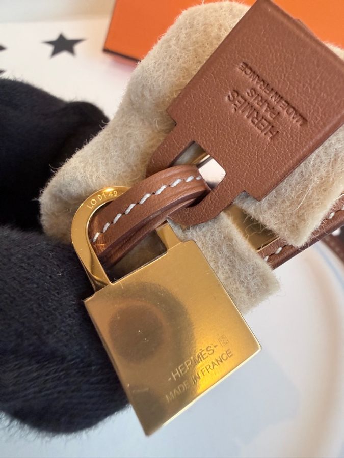 全新✨Hermes✨ O'KELLY PENDANT 鎖頭項鍊掛飾-5