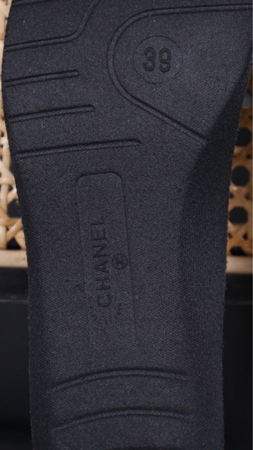 Chanel 15年秋冬预告系列棕色麂皮拼接粗花呢cc运动鞋-15