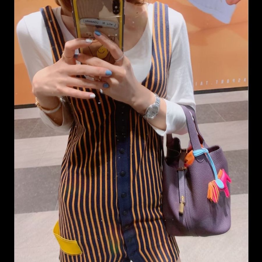 愛馬仕 Hermes picotin 22 黑加侖色 菜籃子-2