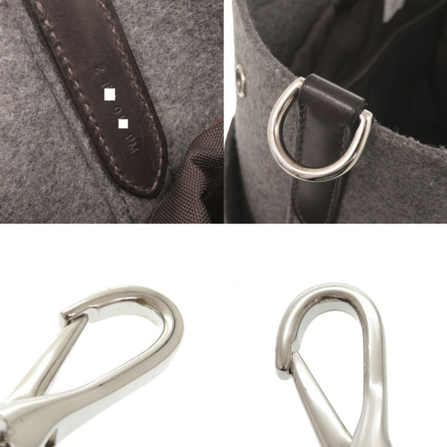 愛馬仕 Sac de Pansage 新郎毛氈 Grimoyen 銀色五金 Z 印章 (2021) 2 路手提包 0264HERMES-9
