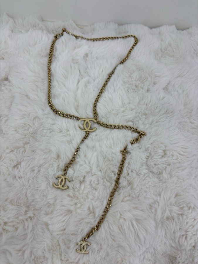 Chanel 香奈兒 琺瑯毛衣鏈，腰鏈 一鏈幾用-1