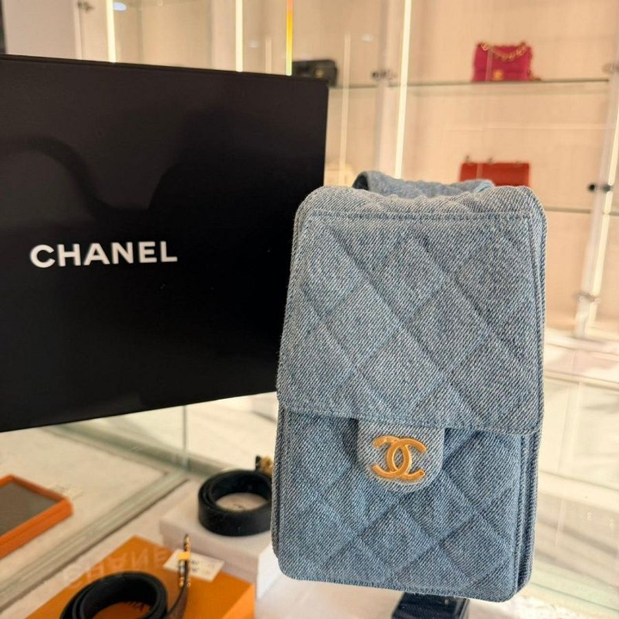 *SHIHNA名牌精品*CHANEL 25 Hobo Small 牛仔金釦肩背包-2