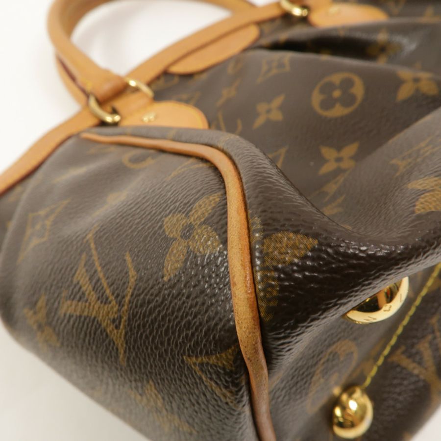 LOUIS VUITTON Monogram Tivoli PM手挽袋棕色-10