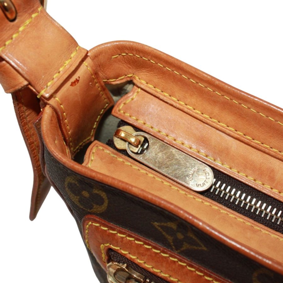 路易威登 Monogram Hudson GM M40045 女士肩包,帆布材質,棕色-12