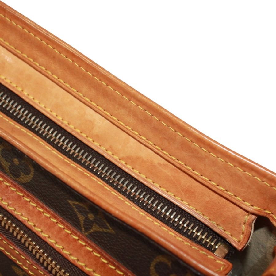 路易威登 Monogram Hudson GM M40045 女士肩包,帆布材質,棕色-13