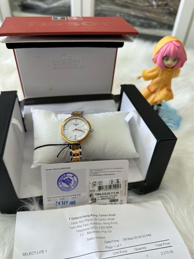 【全新未撕膜】天梭弗拉明戈系列女士腕錶 型號:T094.210.22.111.01 瑞士原廠石英機芯,穩定走時;30mm圓潤錶殼-4