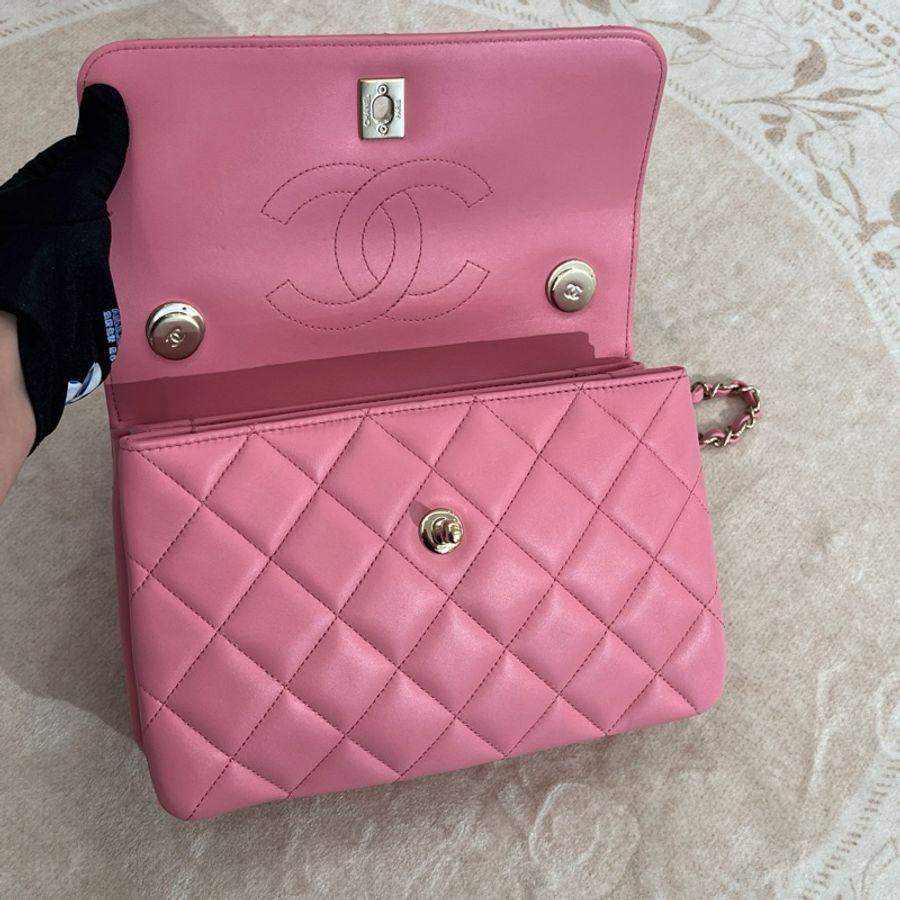 CHANEL香奈兒Trendy CC中號 櫻花粉-10