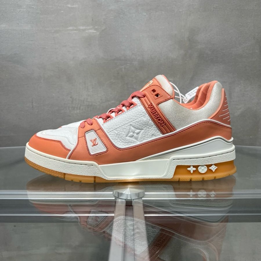 Louis Vuitton/路易威登 LV Trainer 白粉浮雕 尺碼/UK10 44碼-4