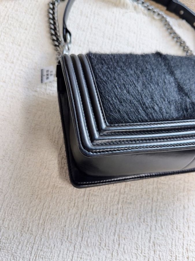 Chanel • 稀有馬毛拼皮Le Boy 25 中號-8