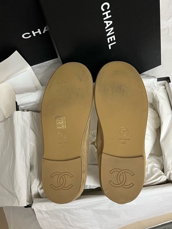香奈兒Chanel25K羊羔毛樂福休閒鞋38碼 26年1月票-7
