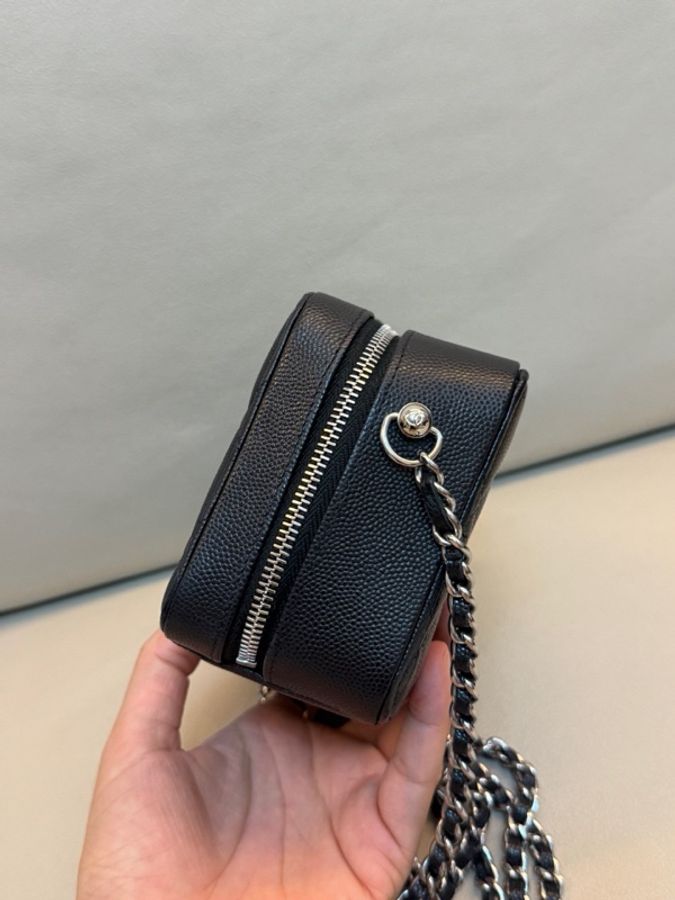 Chanel 香奈兒黑銀牛小盒子 31開-3