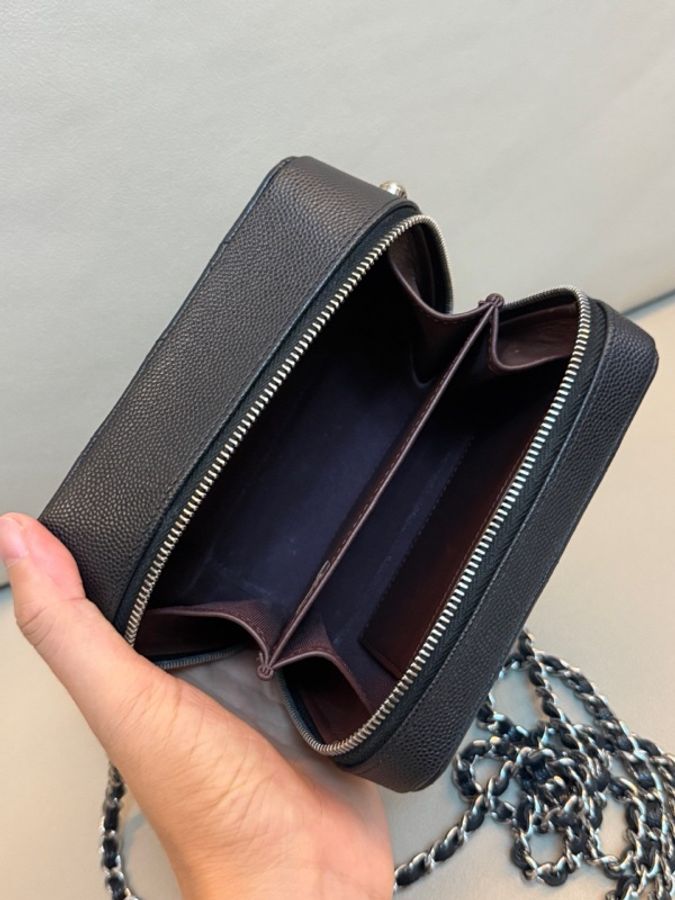 Chanel 香奈兒黑銀牛小盒子 31開-6