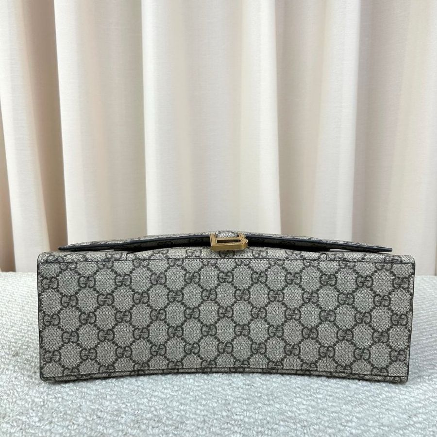 GUCCI x BALENCIAGA聯名款沙漏包 32*11*21cm 98新配件塵袋-3