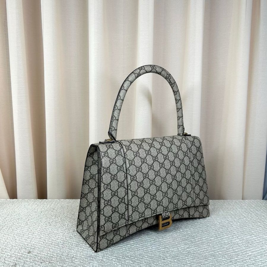 GUCCI x BALENCIAGA聯名款沙漏包 32*11*21cm 98新配件塵袋-5