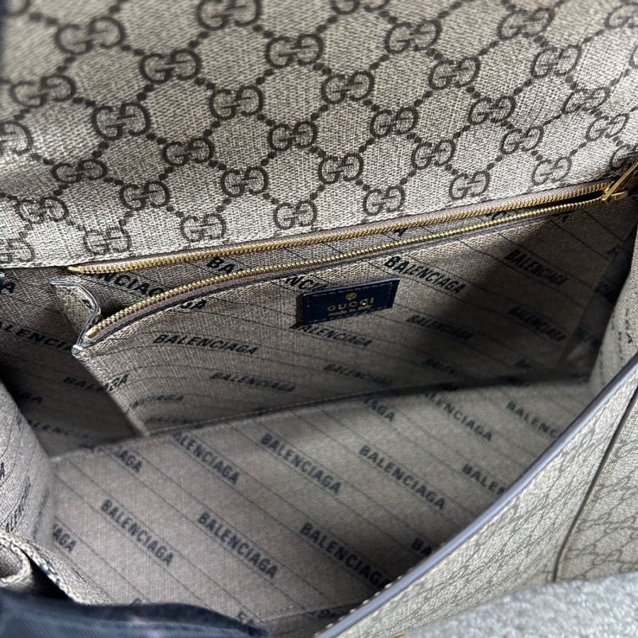 GUCCI x BALENCIAGA聯名款沙漏包 32*11*21cm 98新配件塵袋-7